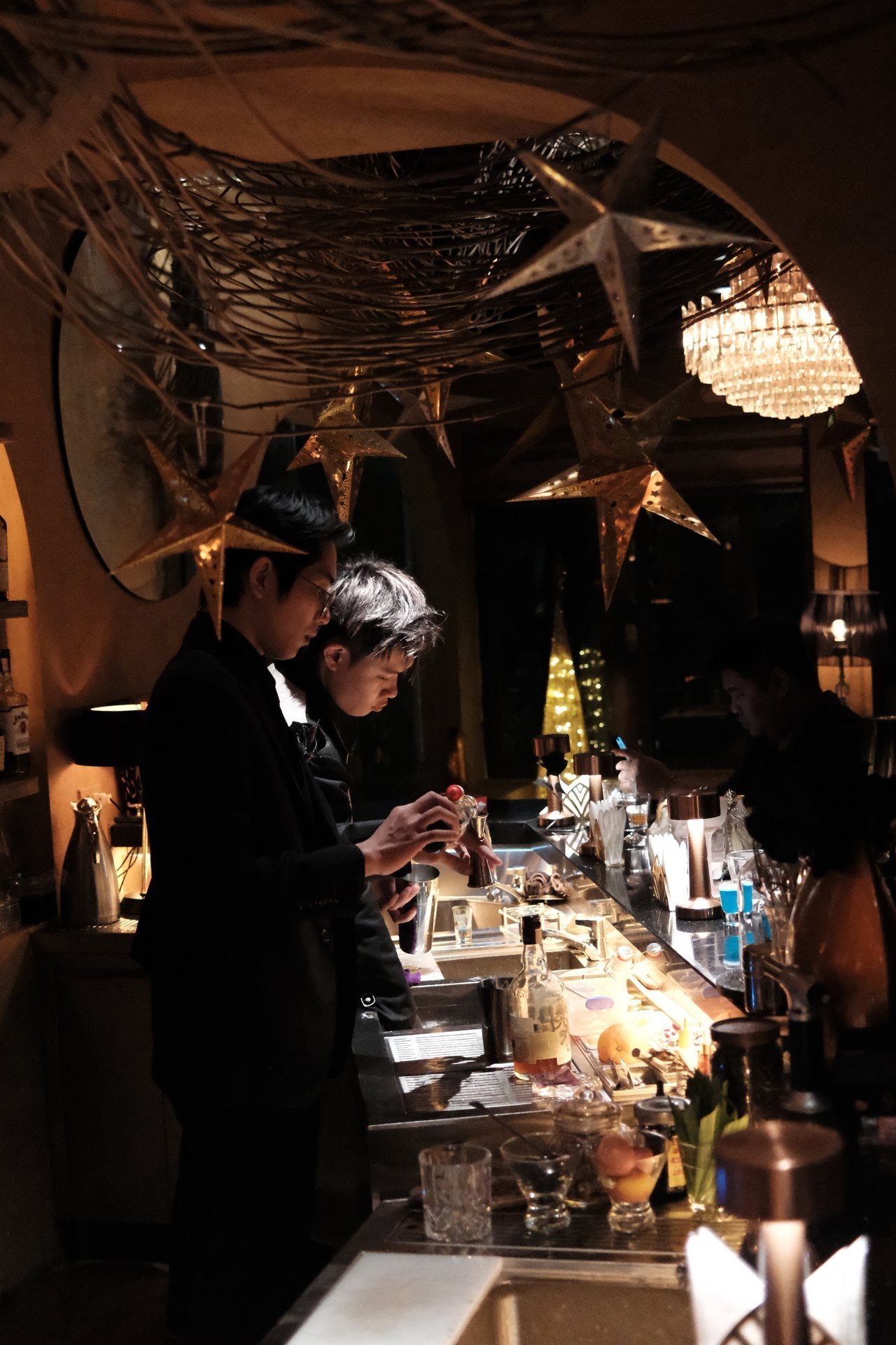 Moon Men event above cathedral Hanoi