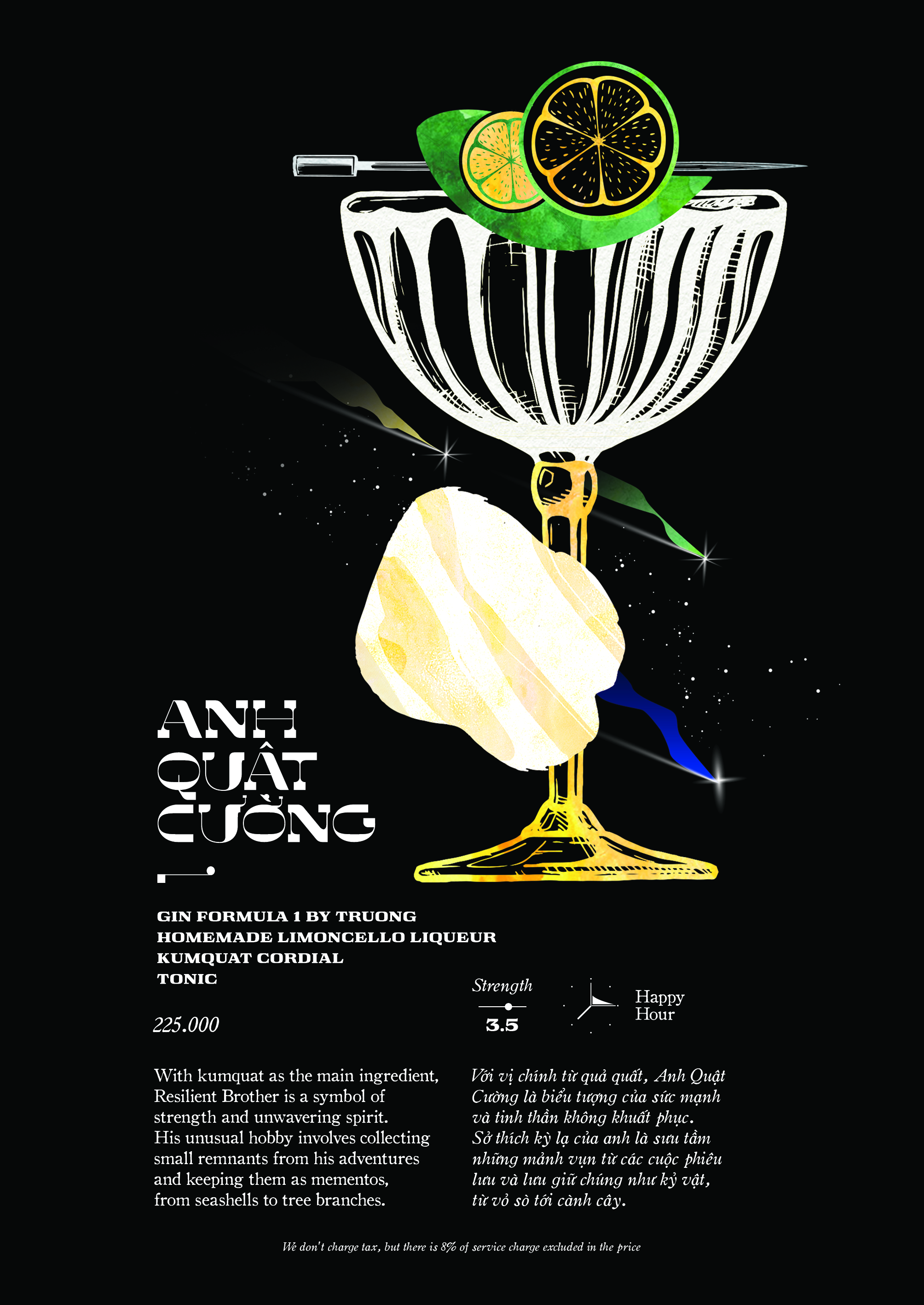 Anh Quật Cường cocktail — Moon Men Bar Hanoi