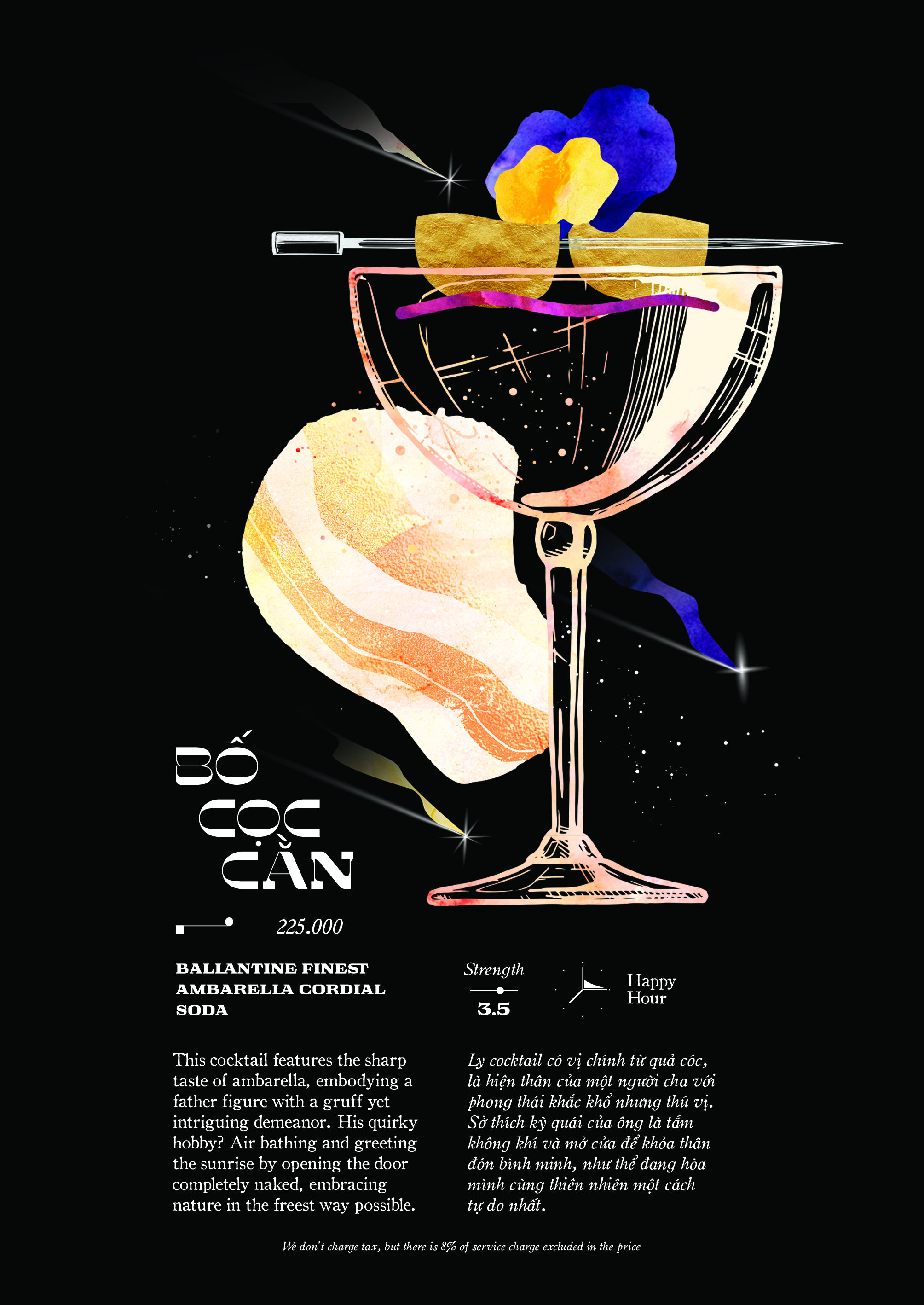 Bố Cộc Cạn cocktail — Moon Men Bar Hanoi