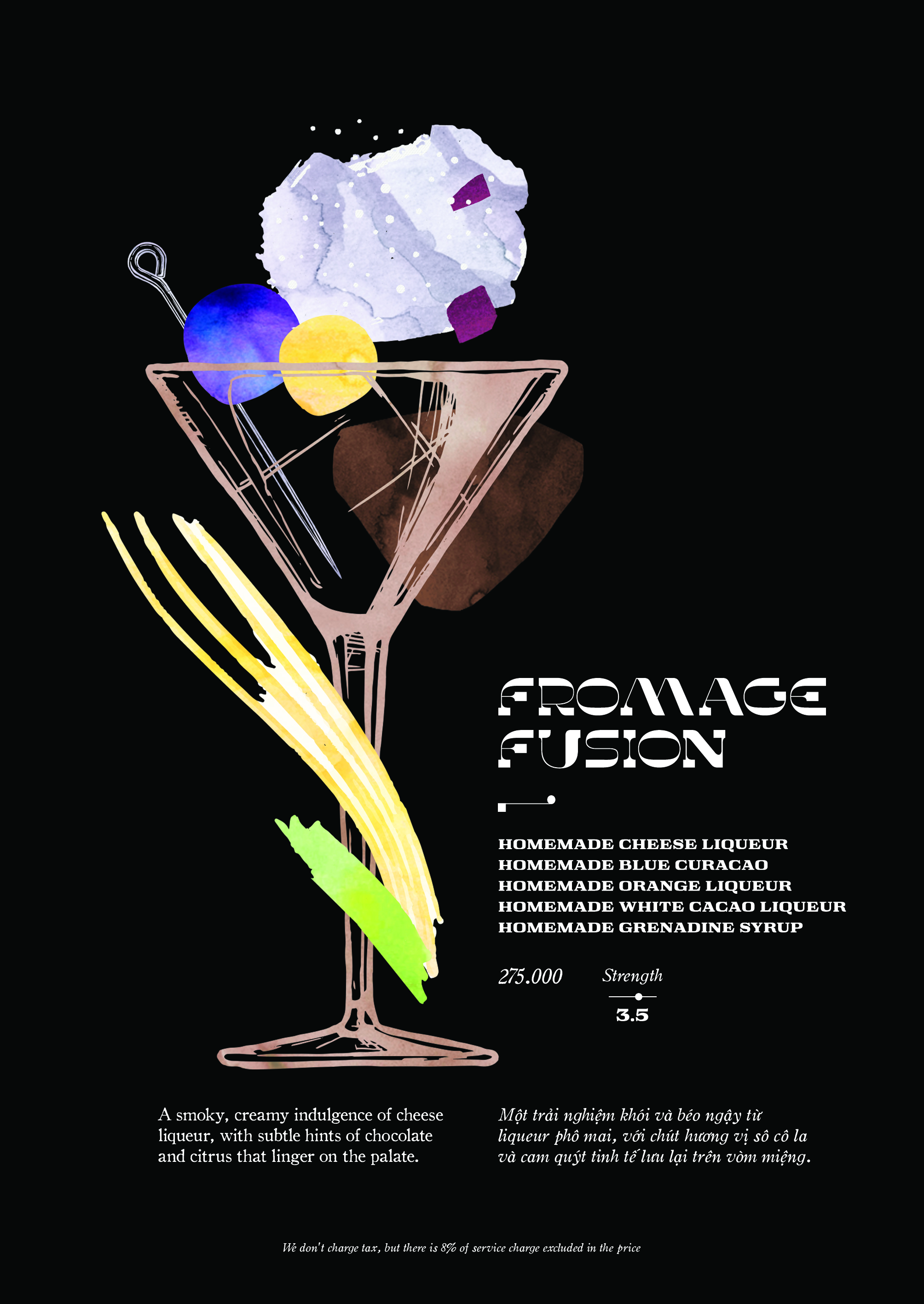 Fromage Fusion cocktail — Moon Men Bar Hanoi