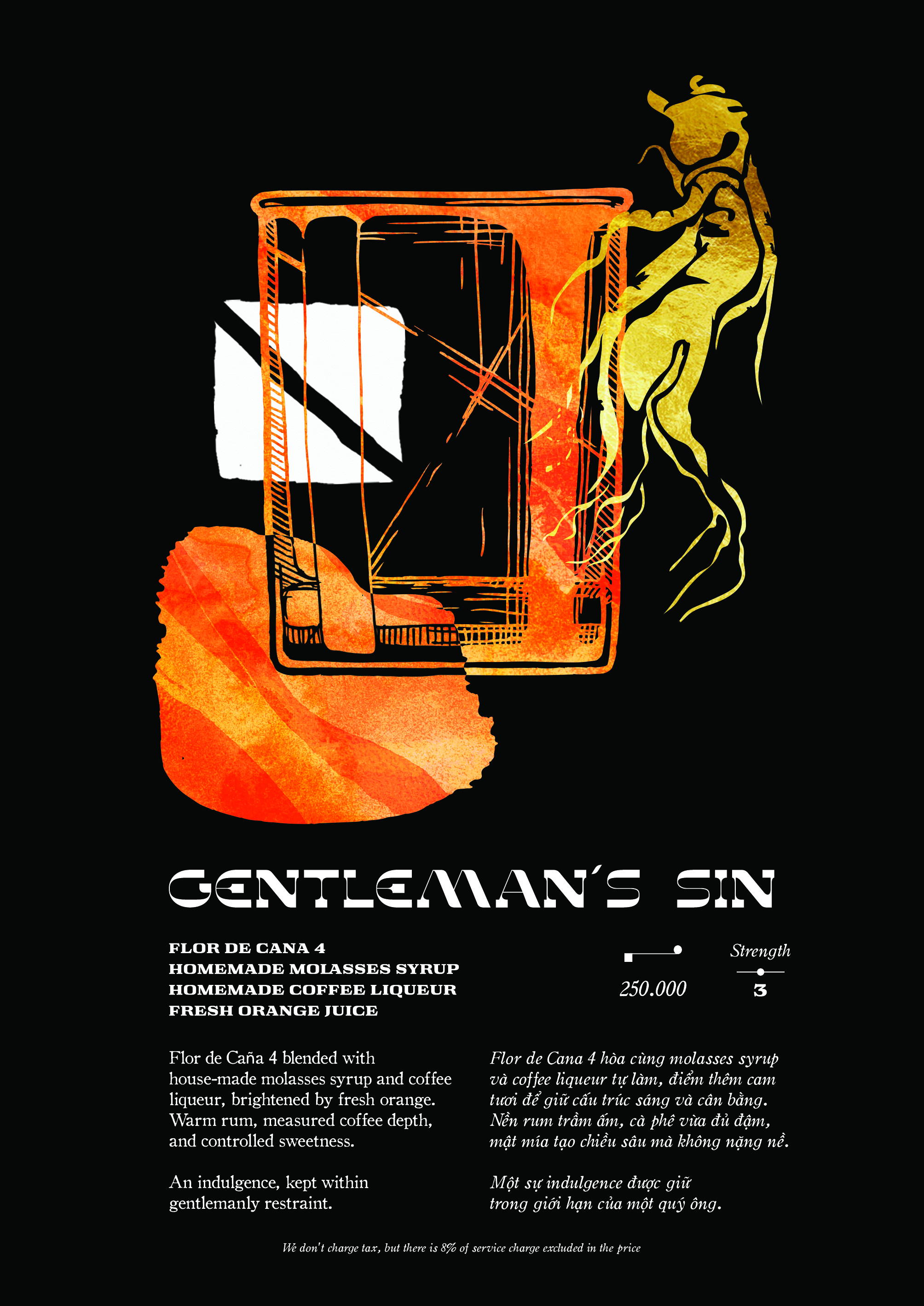 Gentleman's Sin cocktail — Moon Men Bar Hanoi