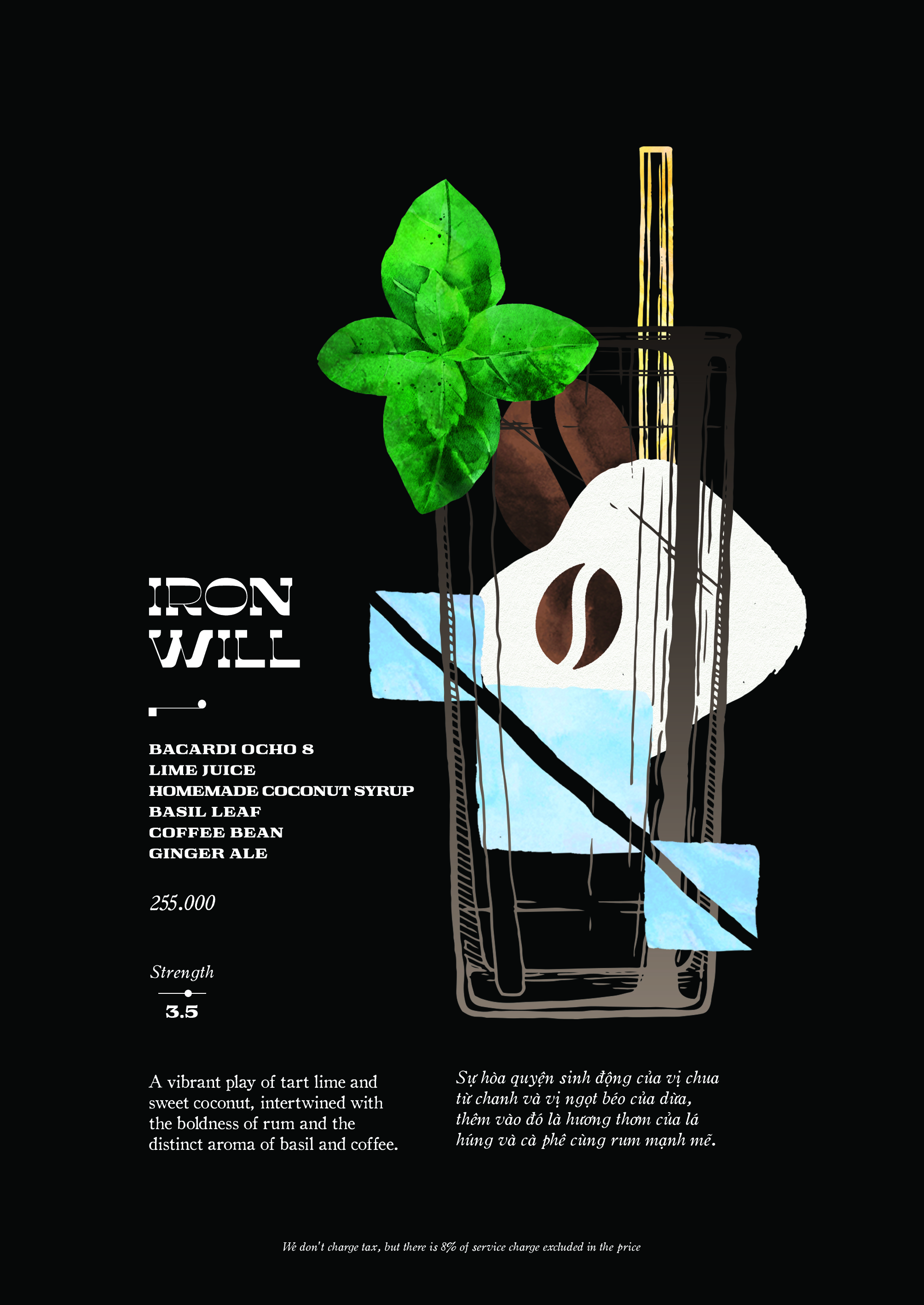 Iron Will cocktail — Moon Men Bar Hanoi