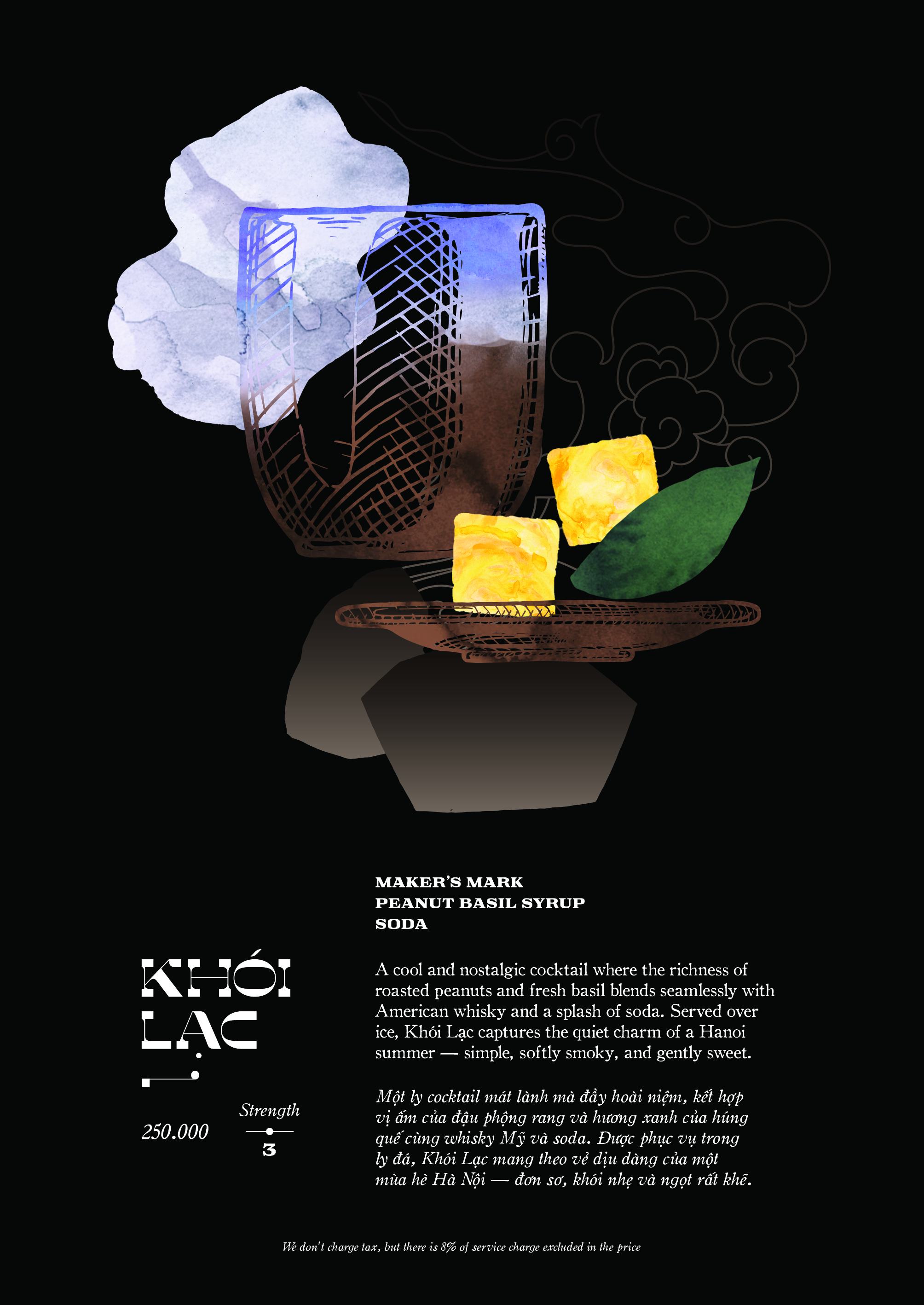 Khói Lạc cocktail — Moon Men Bar Hanoi