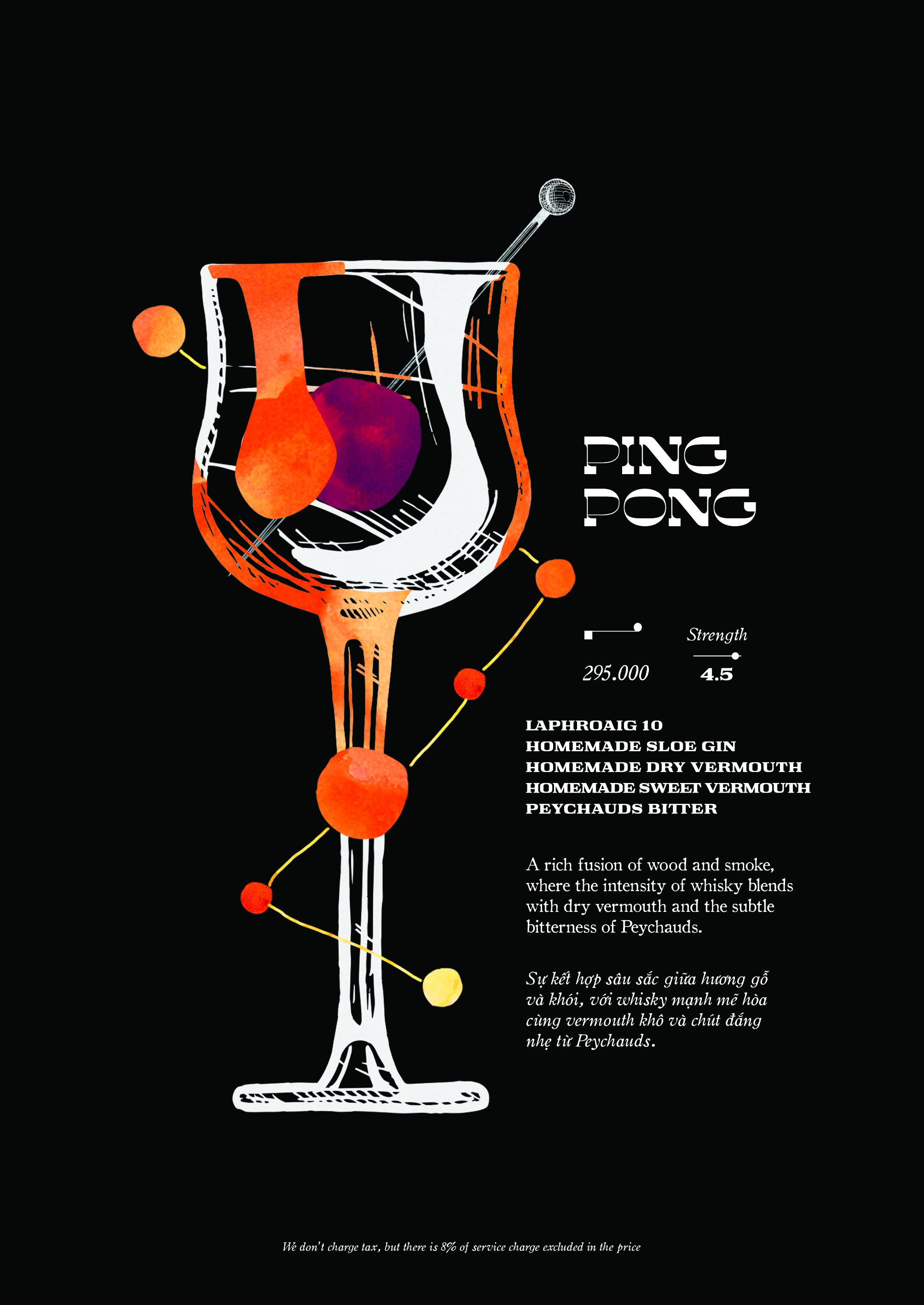 Ping Pong cocktail — Moon Men Bar Hanoi