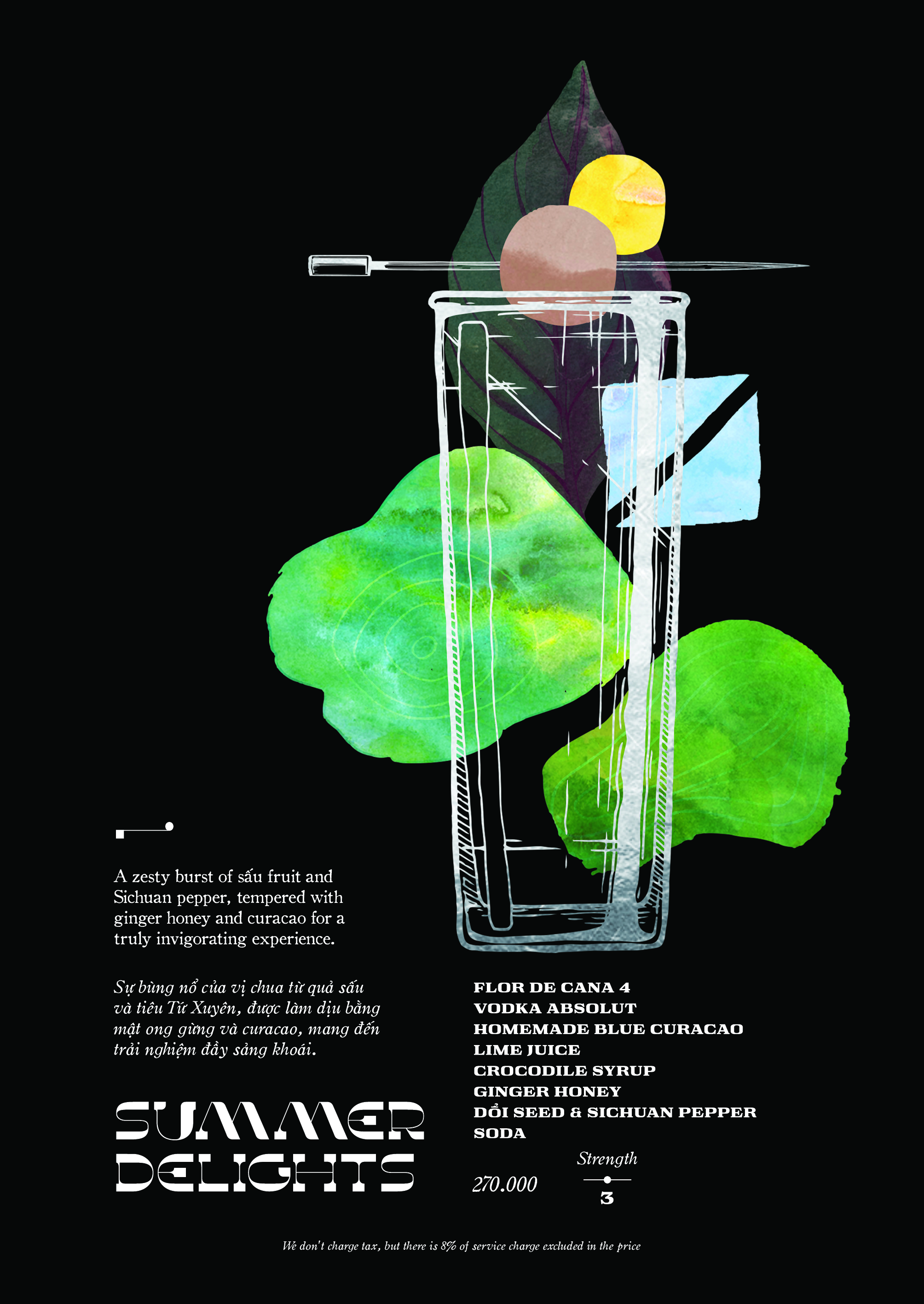 Summer Delights cocktail — Moon Men Bar Hanoi