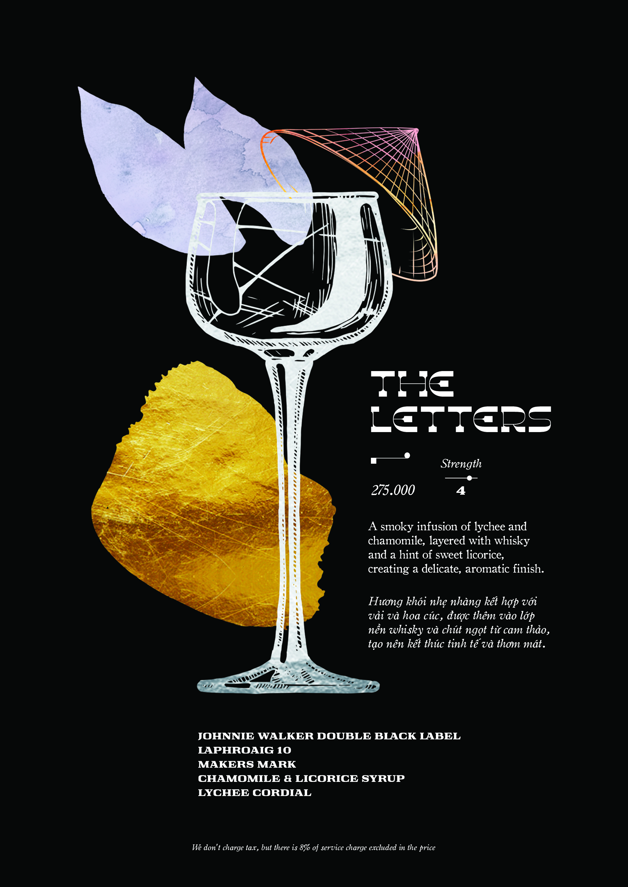 The Letters cocktail — Moon Men Bar Hanoi